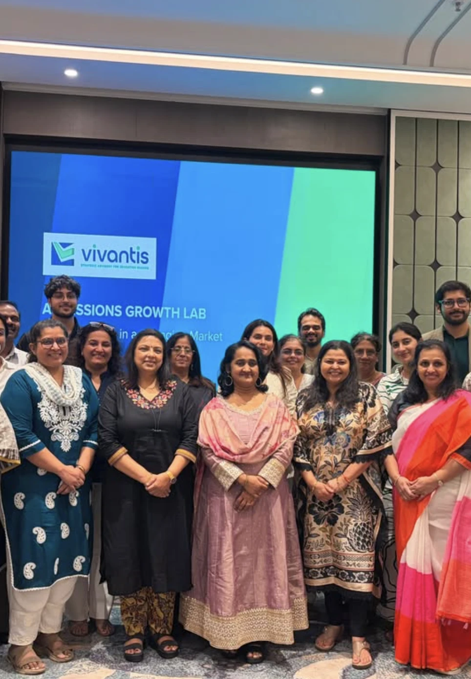 Admissions Growth Lab Group Photo — 15 Schools & 25+ EduLeaders