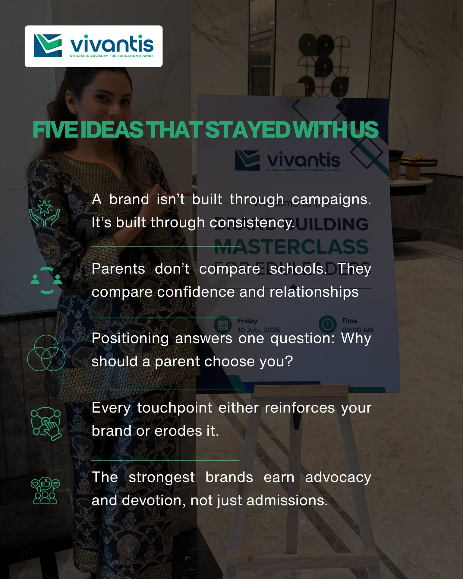 Five Ideas That Stayed With Us Summary Board